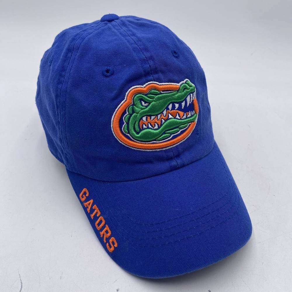 Florida Gators Hat Blue Cotton Clean Up Strapback Adjustable Russell Athletic